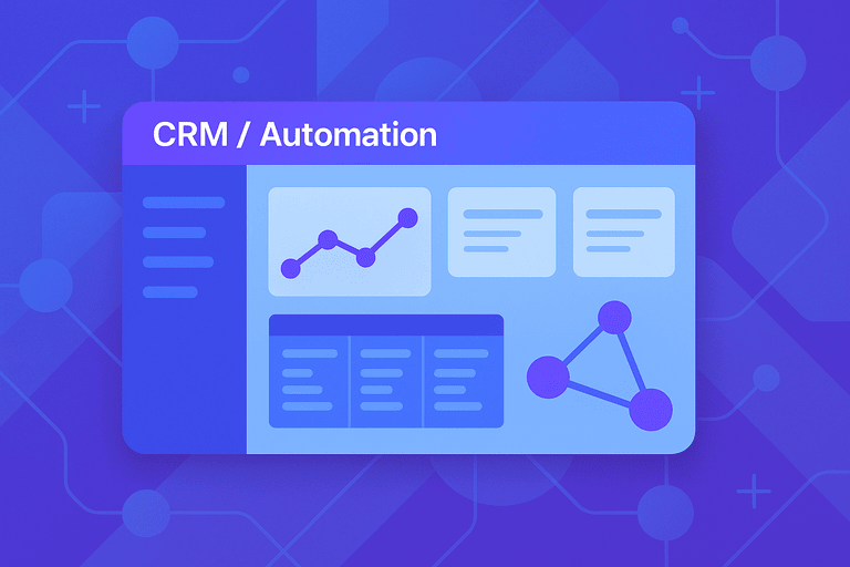 CRM & Business Automation - Manage leads, customers, sales, and workflows using powerful cloud-based platforms.